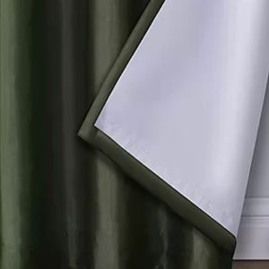 Blackout Mystique 100% Grommet Top Curtain
50"W X 95" L panels Dark Green